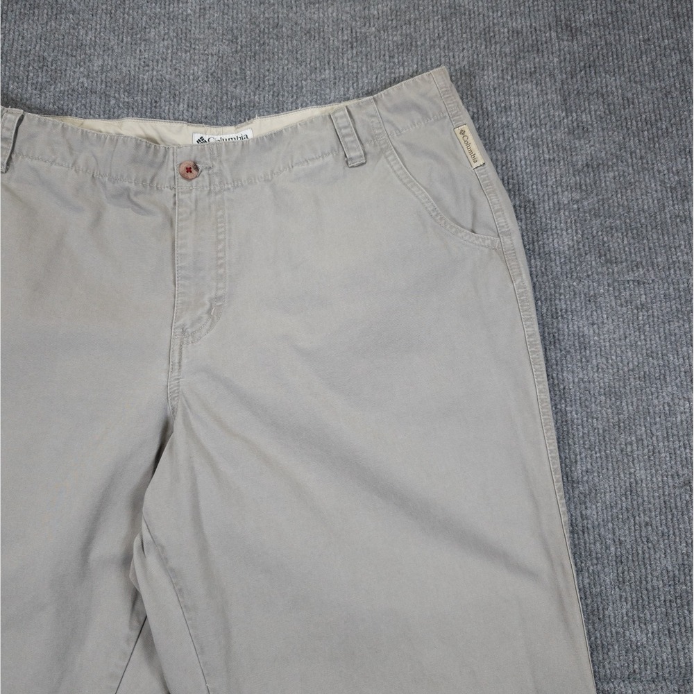 Columbia Outdoor Womens 14 Beige Khaki Utility Cargo Capri Pants Cropped 23 In - Picture 10 of 16